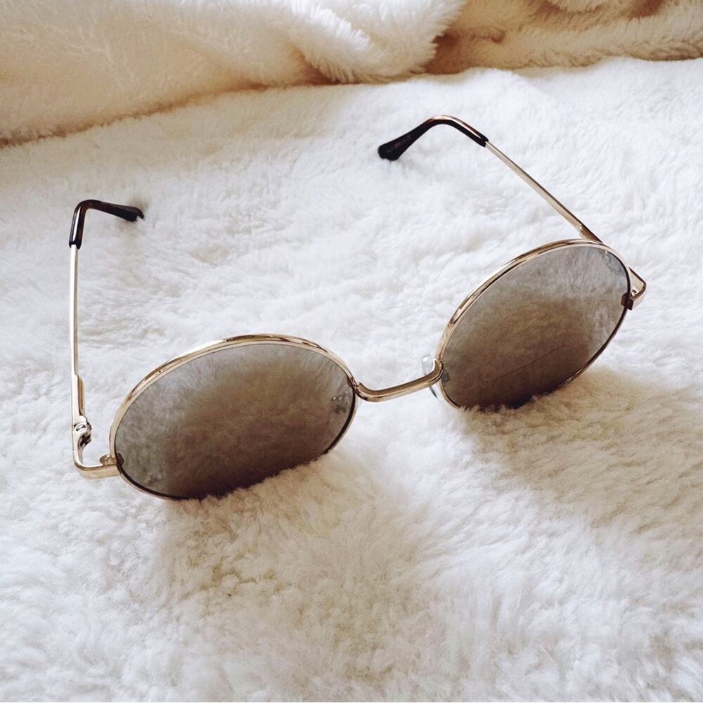 Henry Silver & Gold Rims Round Lens Sunglasses - Picture 4 of 8